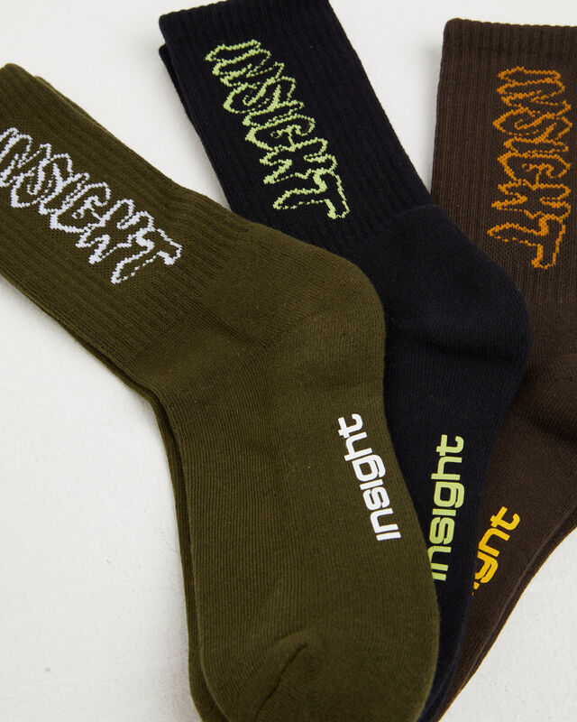 Sive Crew Socks in Green, hi-res image number null