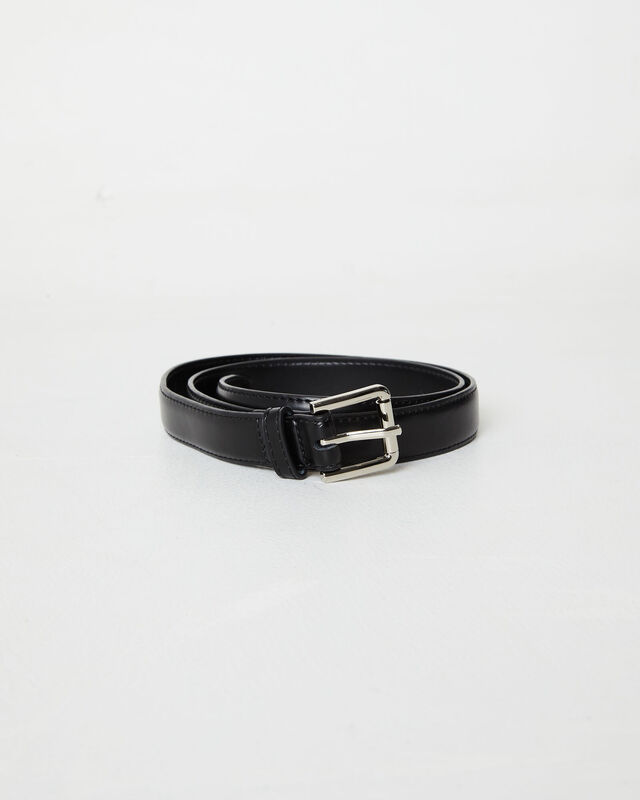 Eddie Thin Belt in Black, hi-res image number null