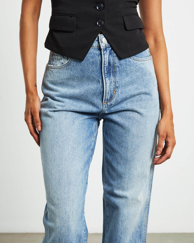 Sade Baggy Denim Jeans in Phase Blue, hi-res image number null