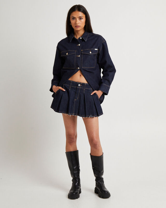 Pleated Mini Skirt Lila, hi-res image number null