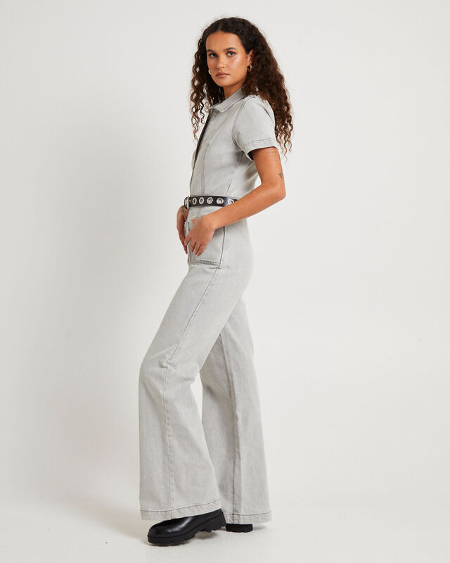 Nikki Denim Maxi Boiler Suit, hi-res image number null