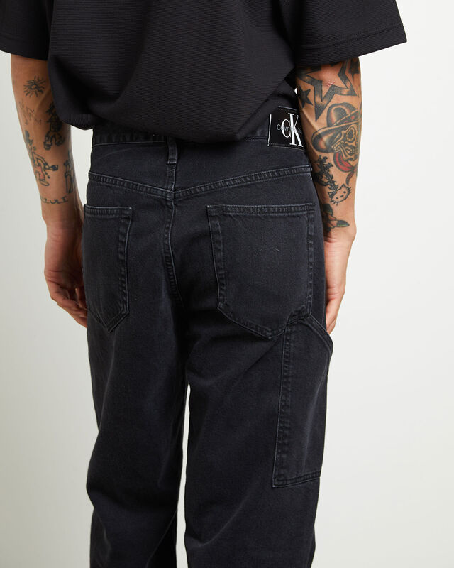 90s Straight Jeans in Workwear Denim Black, hi-res image number null