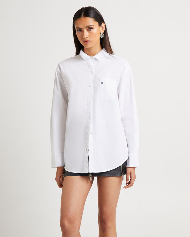 Oversized Poplin Shirt, hi-res image number null