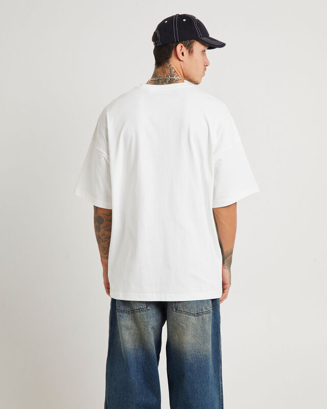 Trio Logo Suns Oversized T-Shirt in Vintage White, hi-res image number null