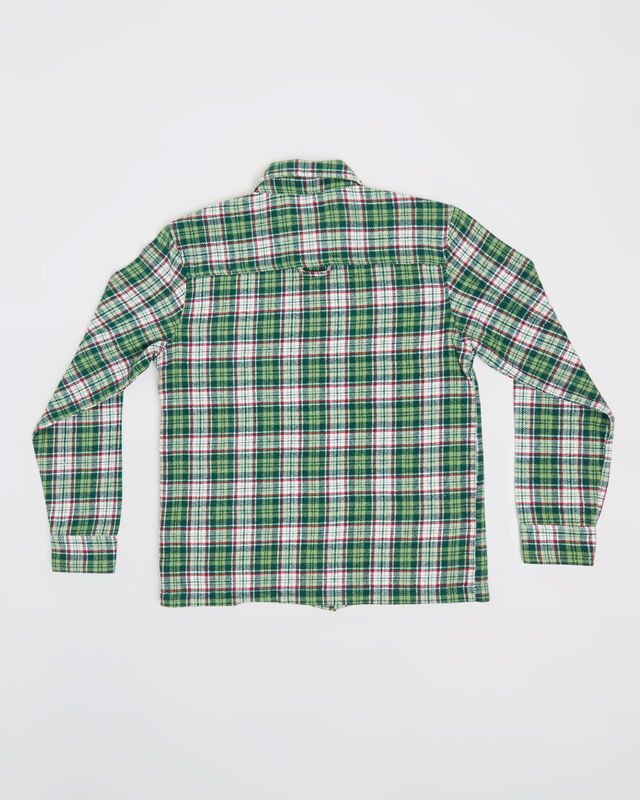 Teen Boys Portland Long Sleeve Flanno in Teal, hi-res image number null