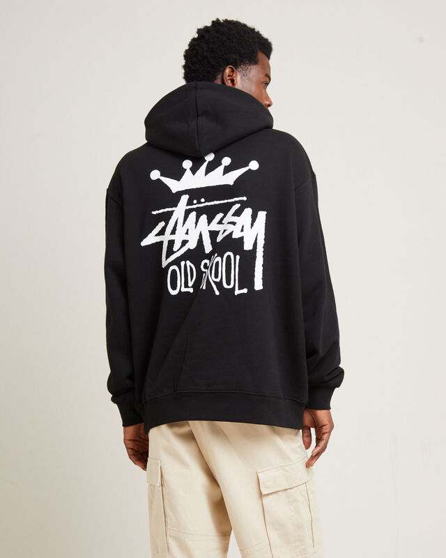 Old Skool Fleece Hoodie Black, hi-res image number null