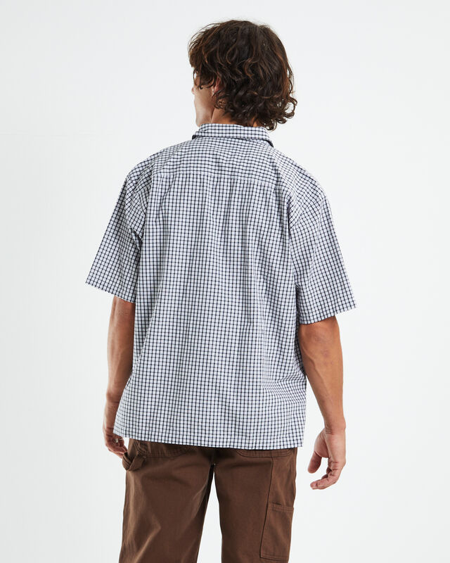 Skate Short Sleeve Shirt in White/Black, hi-res image number null