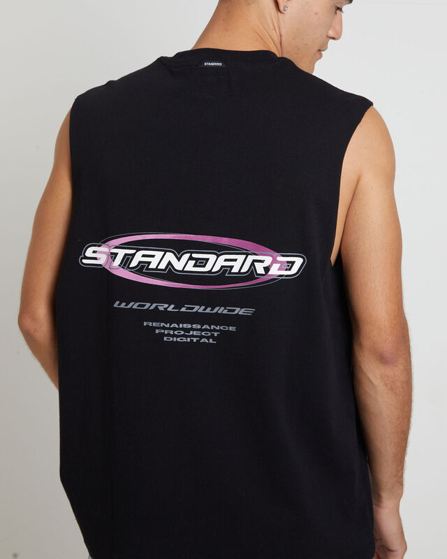 Blade Muscle Tee in Black, hi-res image number null