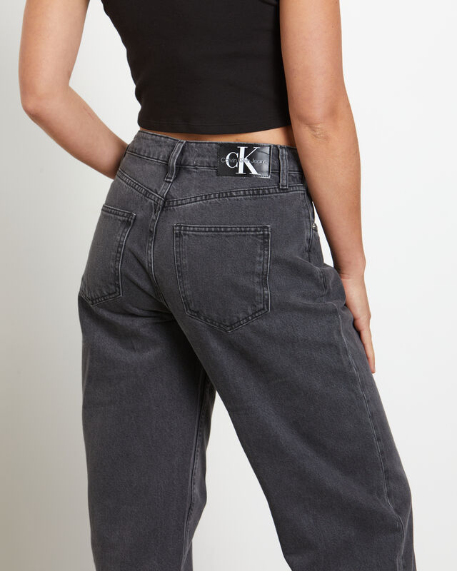 90s Straight Denim Jeans in Washed Black, hi-res image number null