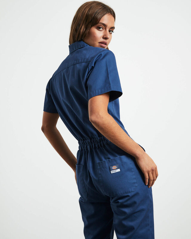 Smithville Short Sleeve Coveralls in Dark Denim, hi-res image number null