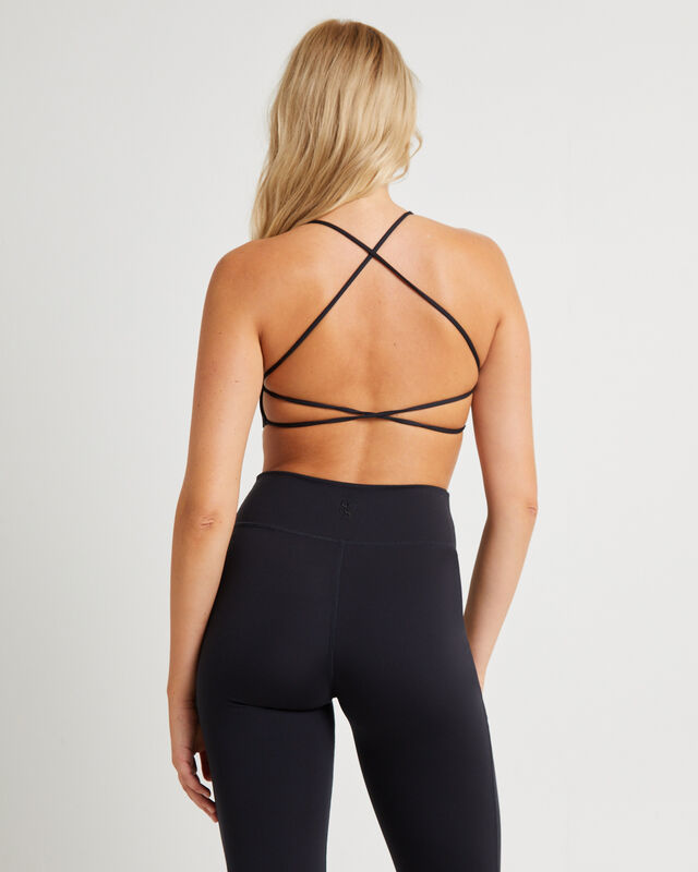 Stringy Cross Back Crop Top, hi-res image number null