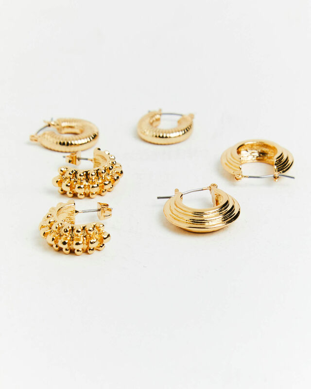 14K Gold Plated Yasmin Earring Pack, hi-res image number null