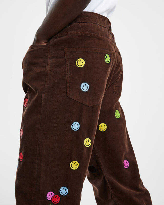 Smiley Contemporary Art Market Pants Brown, hi-res image number null