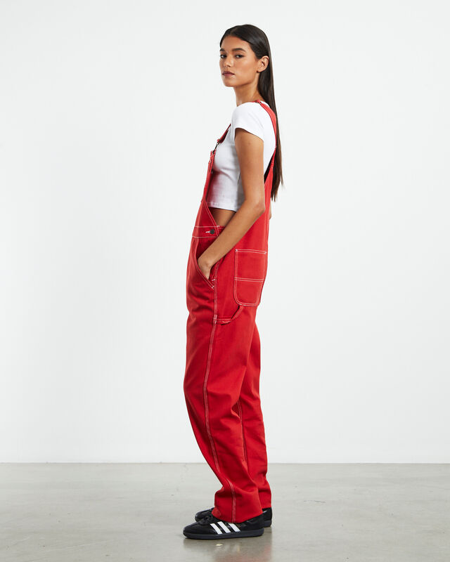 Relaxed Carpenter Overalls Cherry Red, hi-res image number null