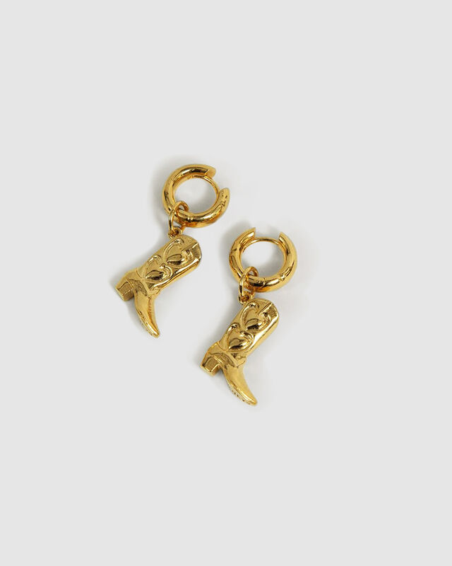 Boots Earrings Gold, hi-res image number null