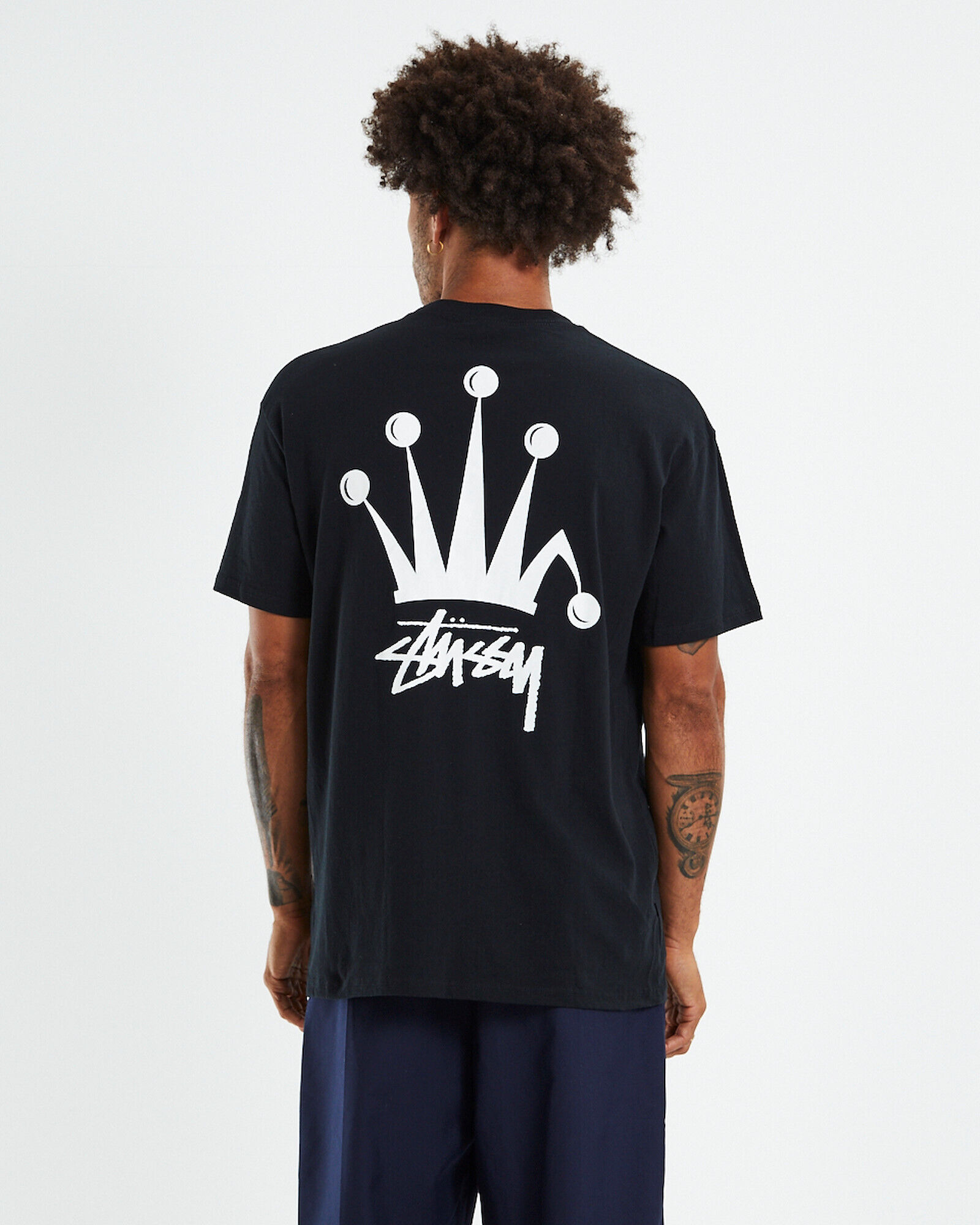 STUSSY Regal Crown Short Sleeve T-Shirt Black | General Pants