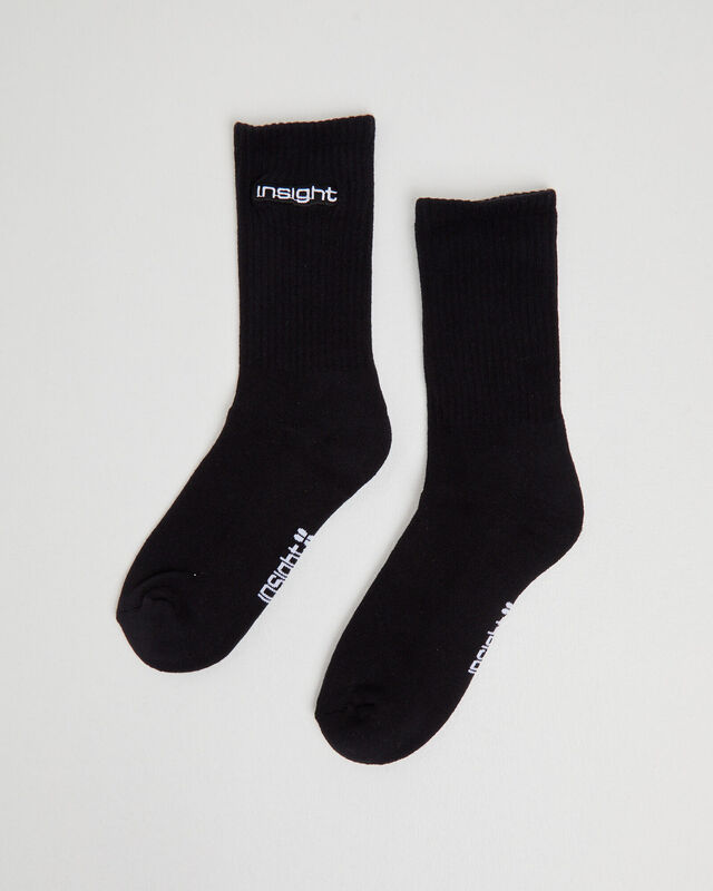 Logo Crew Socks 3 Pack Black, hi-res image number null