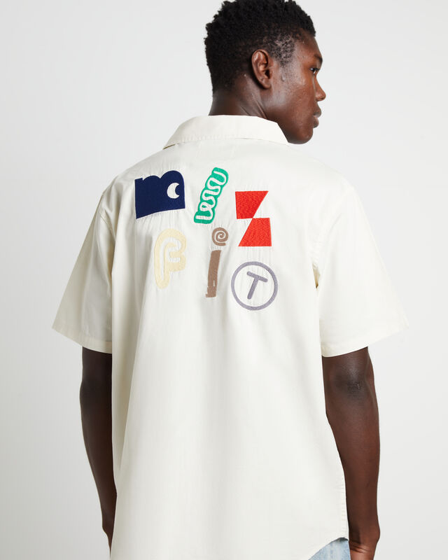 Affluent Spice Short Sleeve Shirt in Thrift White, hi-res image number null