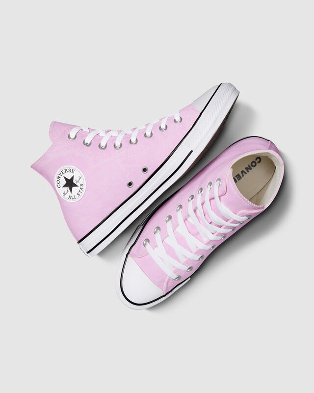 Chuck Taylor All Star Washed Canvas Hi-Top Shoes Stardust Lilac, hi-res image number null