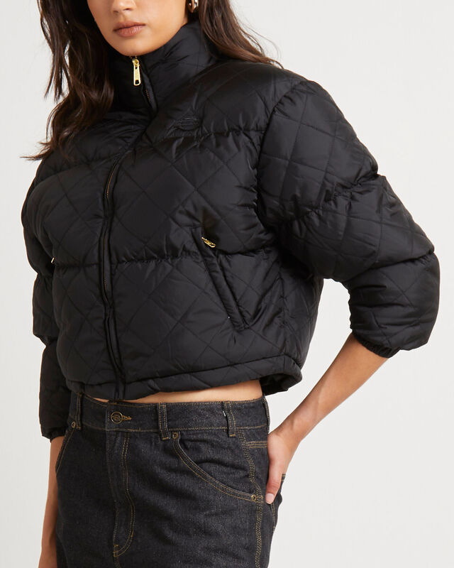 Lamkin Quilted Puffer Jacket Black, hi-res image number null