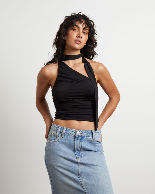 Rowan Slinky Chocker Top in Black, hi-res image number null