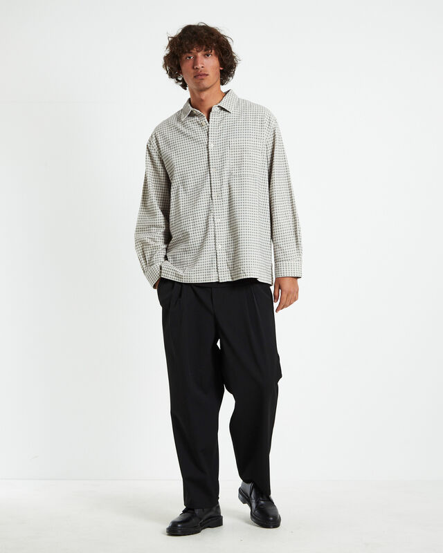 Harrison Long Sleeve Check Cord Shirt Natural, hi-res image number null