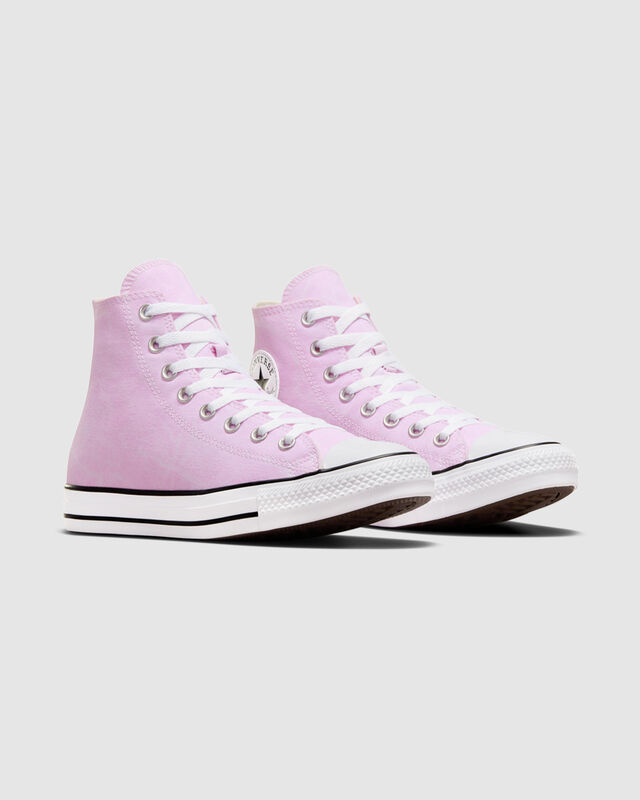 Chuck Taylor All Star Washed Canvas Hi-Top Shoes Stardust Lilac, hi-res image number null