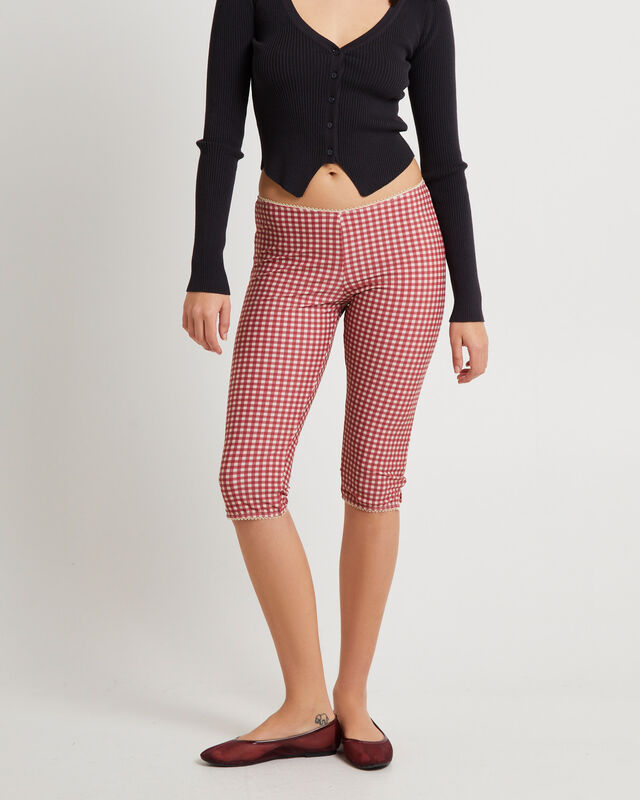 Freda Gingham Swim Capri Trousers, hi-res image number null