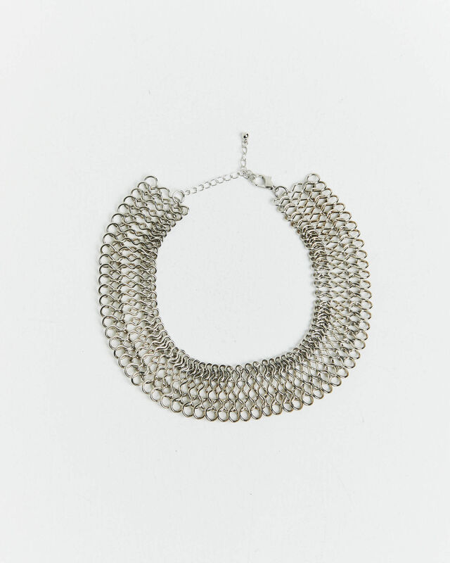 Chain Link Chocker Silver, hi-res image number null