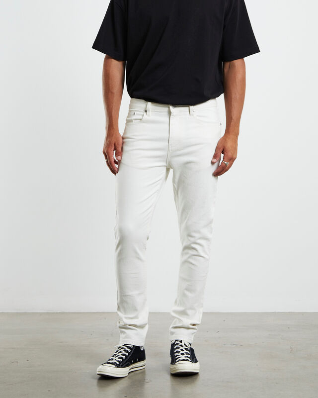 City Riot Slim Jeans in White, hi-res image number null