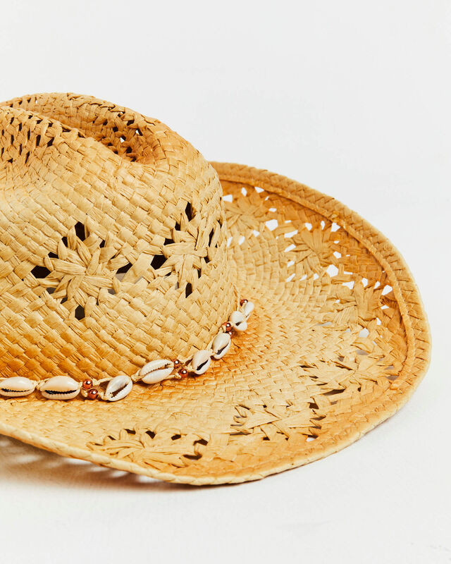 Straw Cowboy Hat in Natural, hi-res image number null