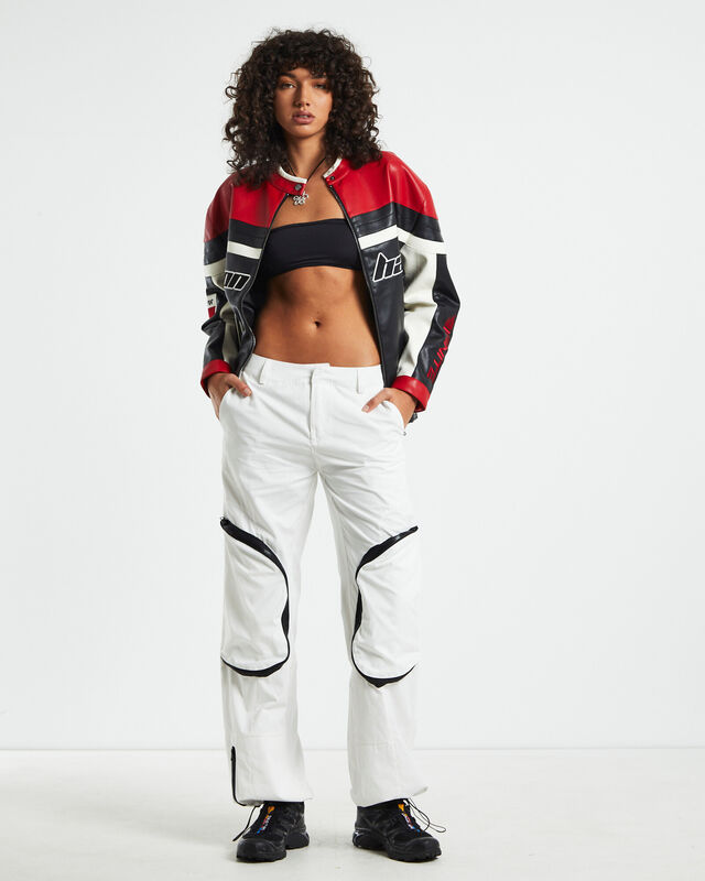 Skylar Patch Pocket Ski Pants White, hi-res image number null