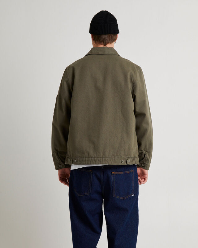 Eisenhower Utility Canvas Jacket Dark Khaki, hi-res image number null