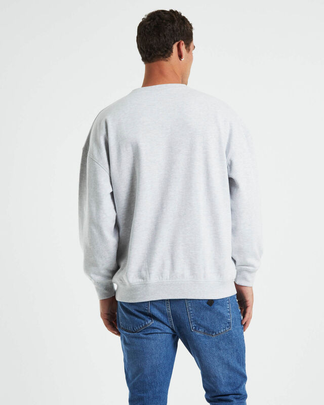 Norrie Long Sleeve Sweatshirt in Ice Marle Grey, hi-res image number null