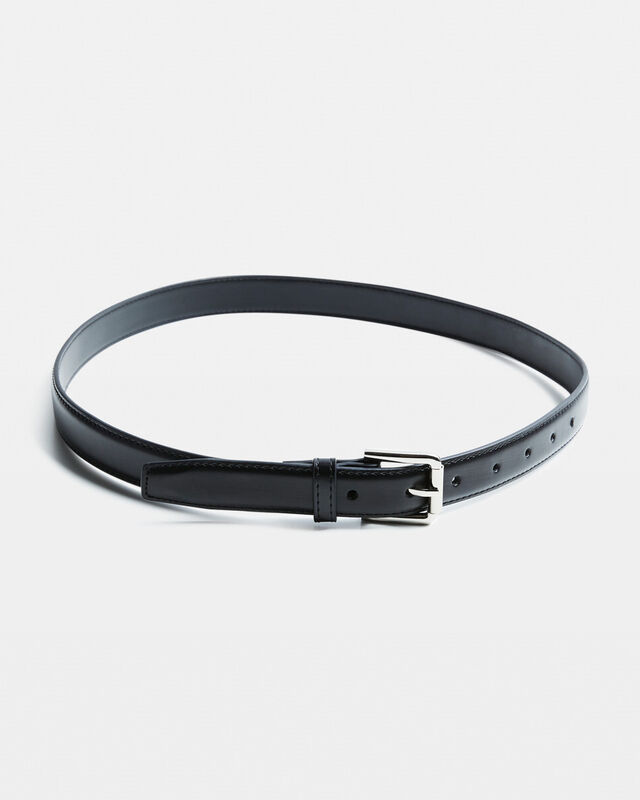 Eddie Thin Belt in Black, hi-res image number null