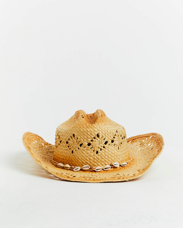 Straw Cowboy Hat in Natural, hi-res image number null