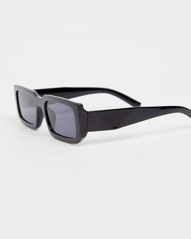 Ziggy Rectangle Sunglasses Black, hi-res image number null