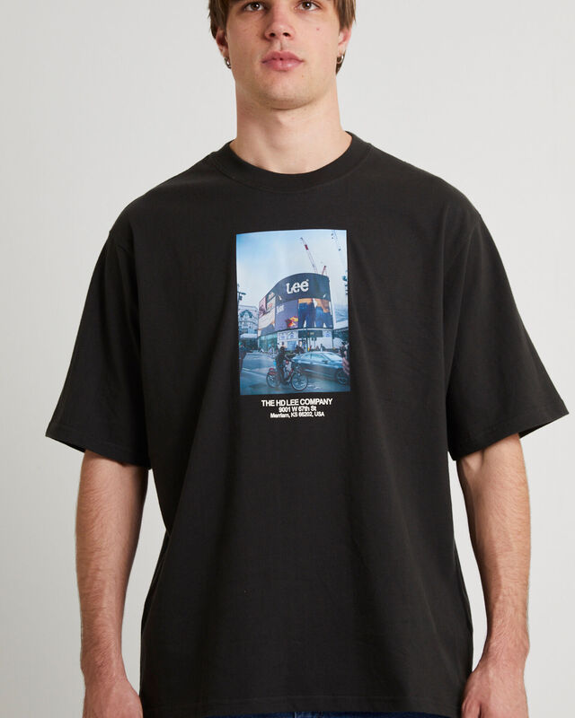 Billboards Baggy Tee Worn Black, hi-res image number null