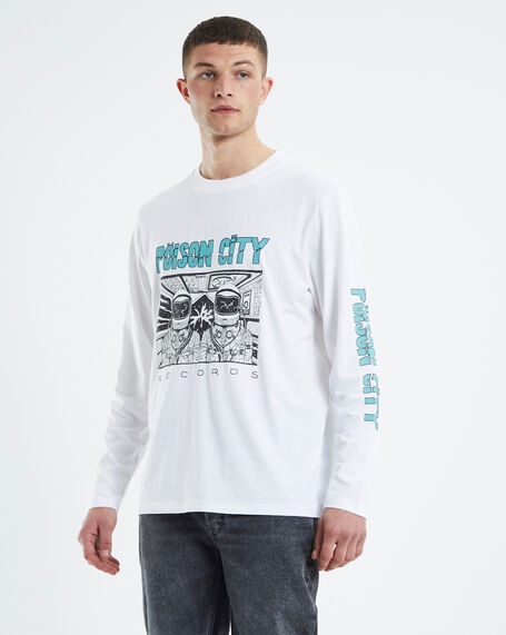Poison City Long Sleeve T-Shirt White