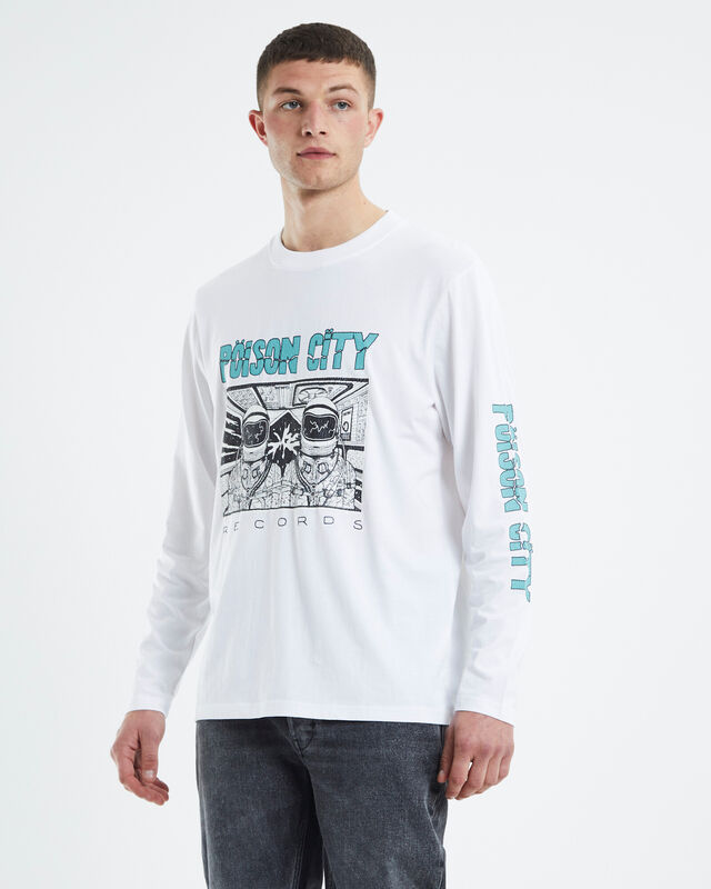 Poison City Long Sleeve T-Shirt White, hi-res image number null