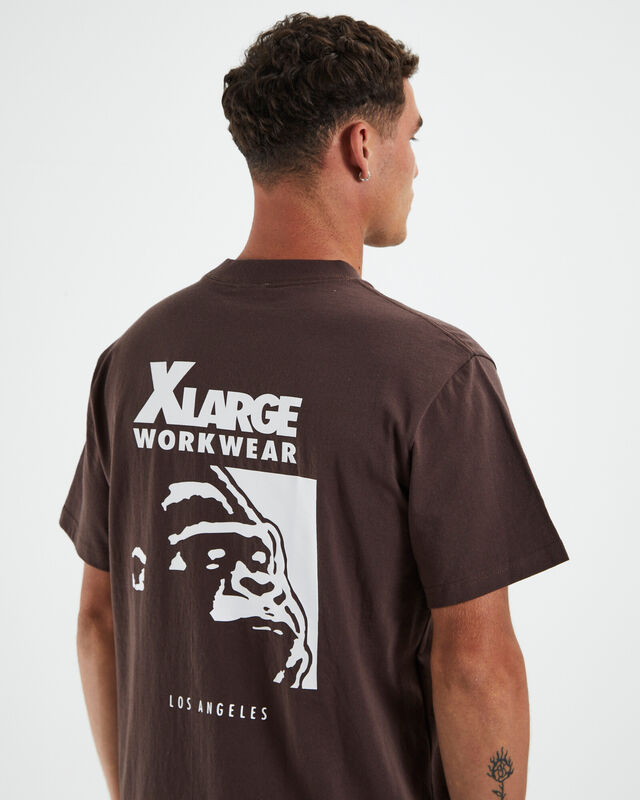 Workwear Short Sleeve T-Shirt Brown, hi-res image number null