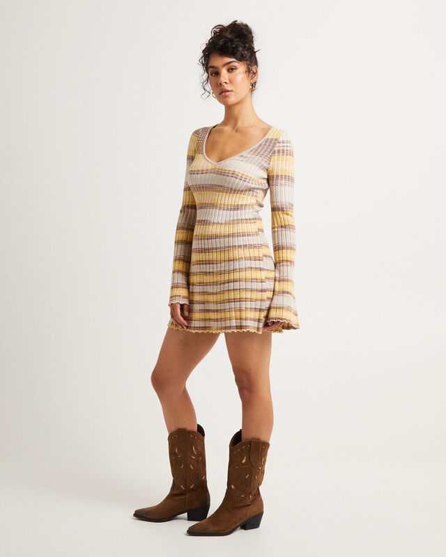 Bambi Stripe Knit Mini Dress, hi-res image number null