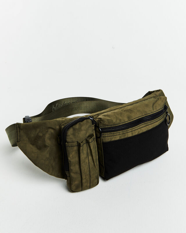 Multi Pocket Pouch Bum Bag in Green, hi-res image number null