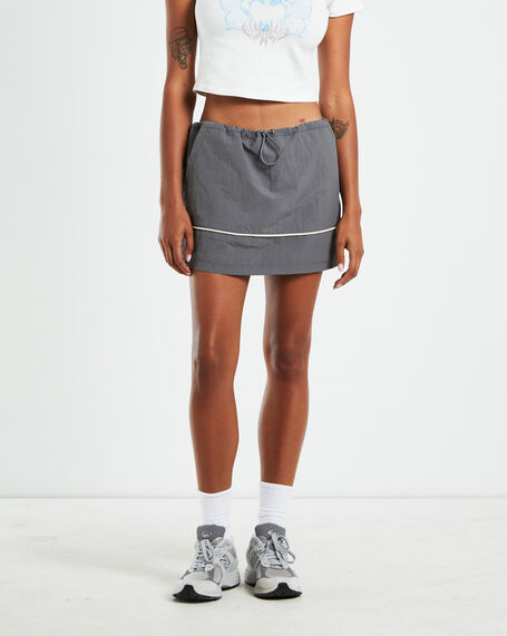 Iggy Parachute Mini Skirt Grey