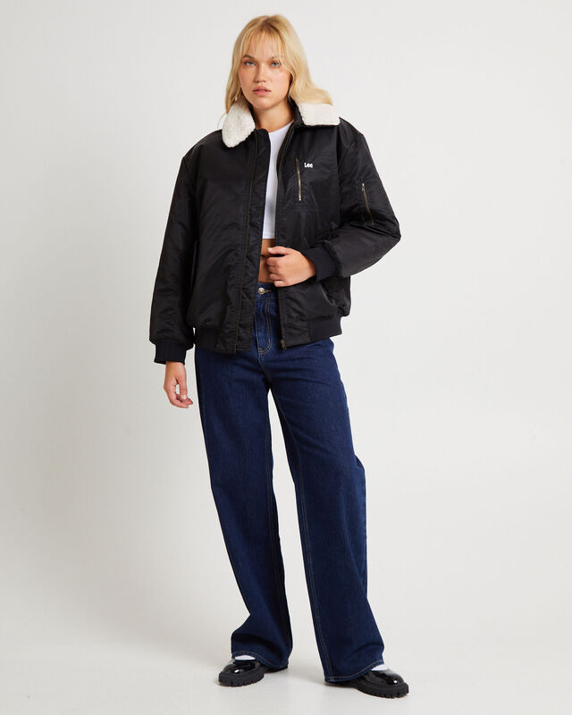 Angelina Bomber Jacket Black, hi-res image number null