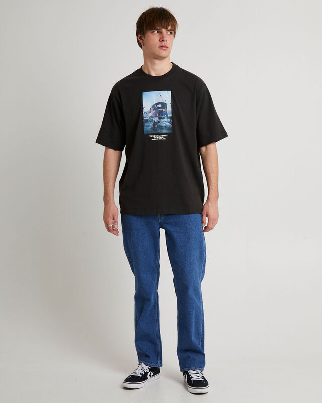 Billboards Baggy Tee Worn Black, hi-res image number null