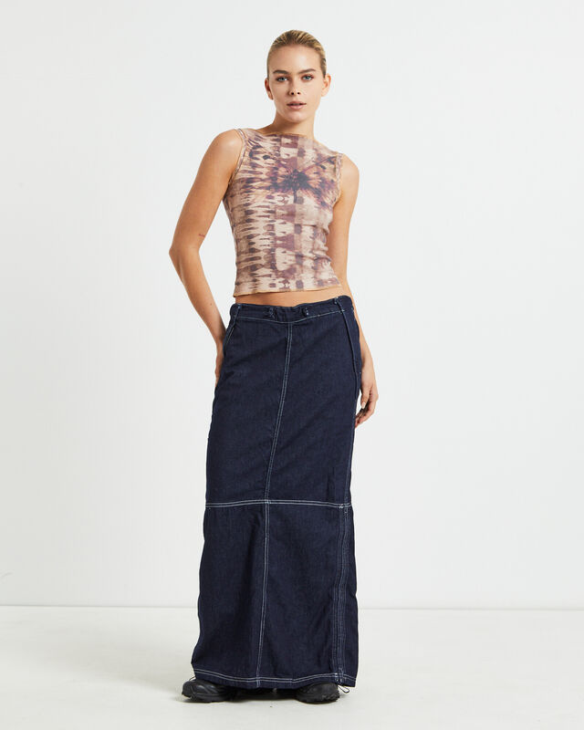 BDG Baggy Denim Maxi Skirt Blue, hi-res image number null