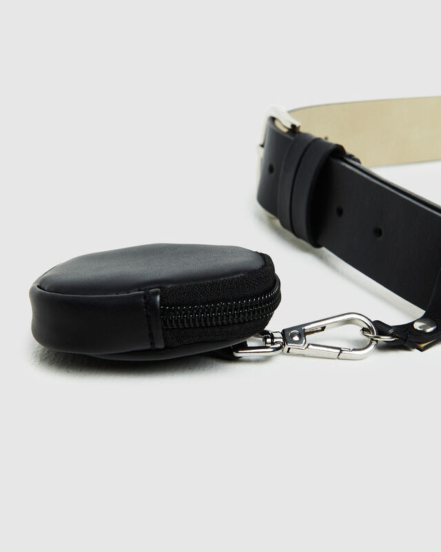 Alyssa Coin Pocket Belt Black, hi-res image number null