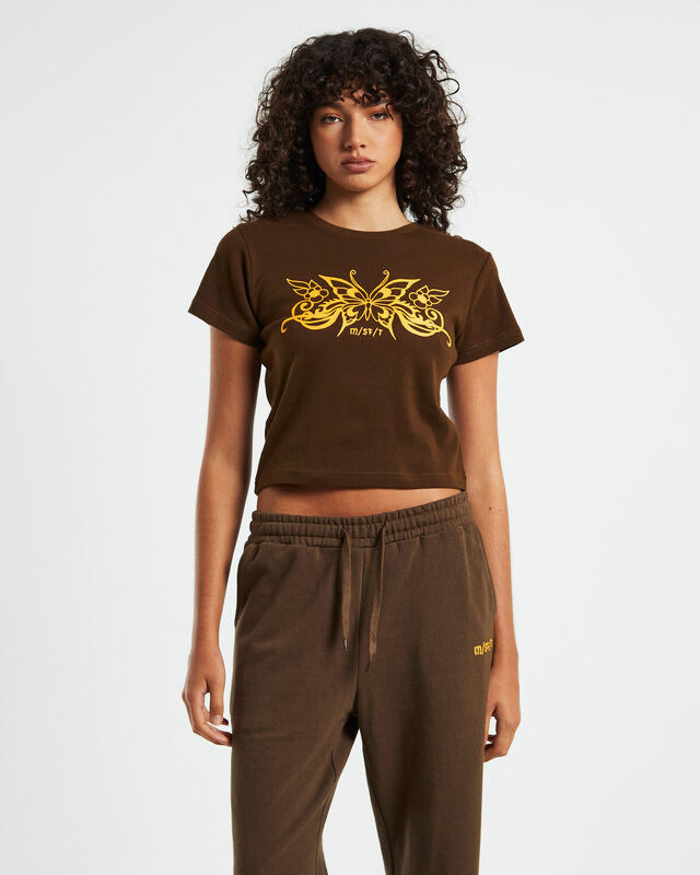 Sure Desire Baby Tee Chocolate Brown, hi-res image number null