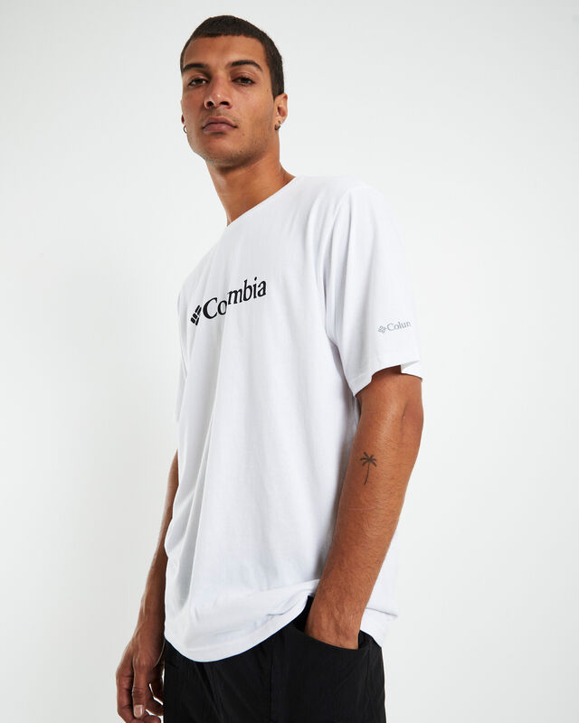 Basic Logo Short Sleeve T-Shirt White, hi-res image number null